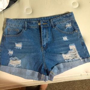 SHEIN denim shorty. Stretchy.